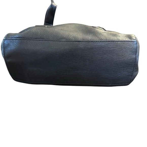 MICHAEL KORS TIPPI BLACK SLATE LEATHER LGE SATCHEL,PURSE,HAND BAG - Picture 5 of 15